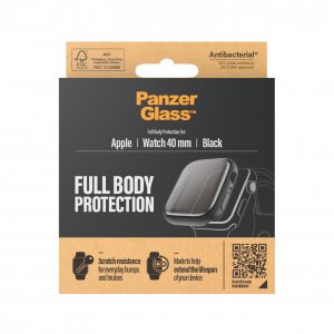 PanzerGlass ® Screen Protector Full Body Apple Watch Series 4 | 5 | 6 | SE 40mm | Black