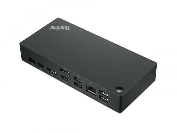 Lenovo 40AY0090UK laptop dock/port replicator Wired USB 3.2 Gen 1 (3.1 Gen 1) Type-C Black