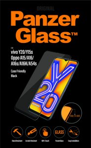 PanzerGlass ® Vivo Y20 | Oppo A15 | Screen Protector Glass