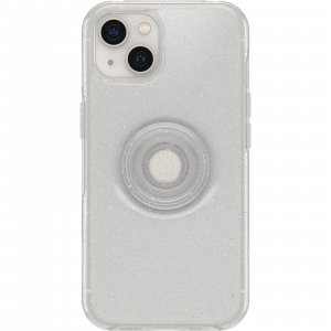 OtterBox Otter+Pop Case for iPhone 13, Shockproof, Drop proof, Protective Case with PopSockets PopGrip, 3x Tested to Military Standard, Clear