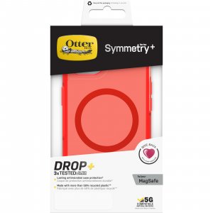 OtterBox Symmetry Plus Clear Series for Apple iPhone 13, In The Red