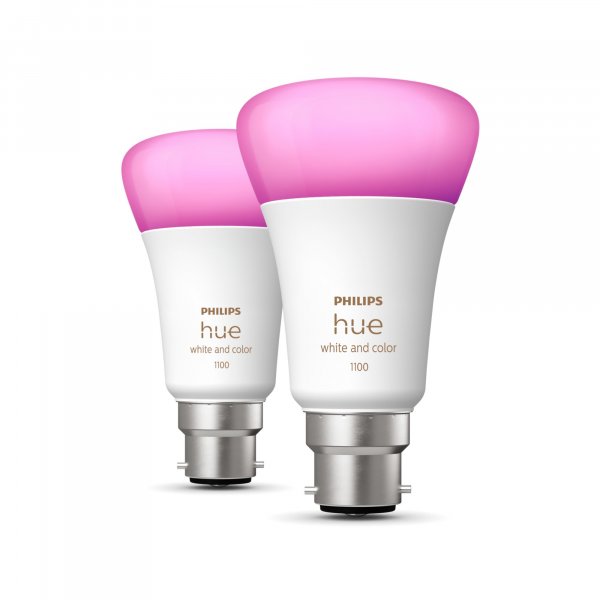 Philips Hue White and colour ambience A60 – B22 smart bulb – 1100 (2-pack)