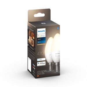 Philips Hue White Candle - E14 smart bulb - (2-pack)