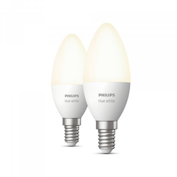 Philips Hue White Candle - E14 smart bulb - (2-pack)