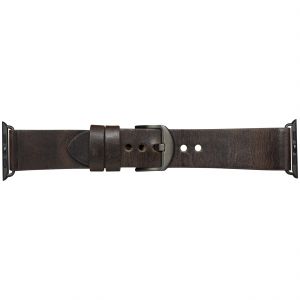 dbramante1928 Bornholm - Watch Strap 44mm - Dark Brown/Space Grey