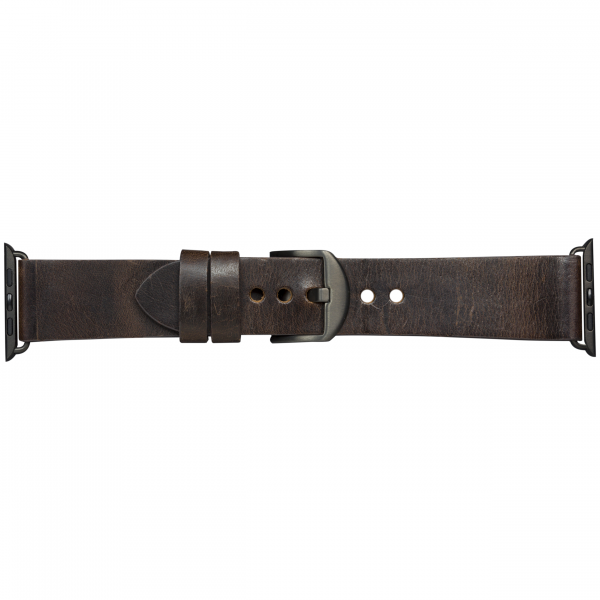 dbramante1928 Bornholm - Watch Strap 44mm - Dark Brown/Space Grey