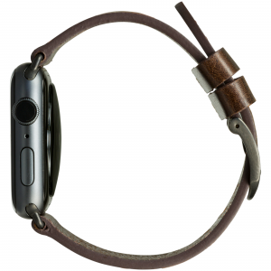 dbramante1928 Bornholm - Watch Strap 44mm - Dark Brown/Space Grey