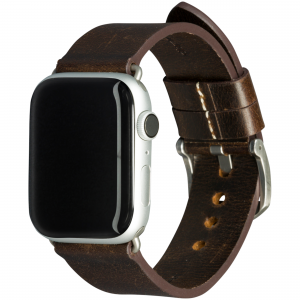 dbramante1928 Bornholm - Watch Strap 44mm - Dark Brown/Silver