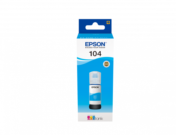 Epson 104 EcoTank Cyan ink bottle