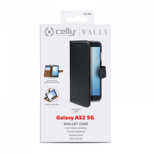 Celly Folio case Blk -  Samsung A52