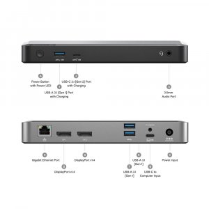 ALOGIC DX2 Dual 4K Display Universal Docking Station – with 65W Power Delivery