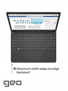 Geo Computers GeoBook 140 14-inch Laptop Windows 10 Intel Celeron 4GB RAM 64GB eMMC - 1 Year Microsoft 365 Personal