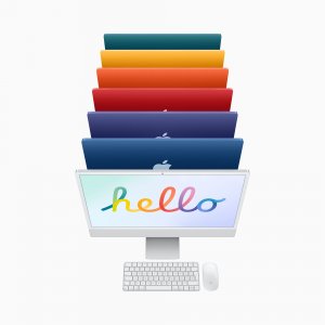Apple iMac 24-inch with Retina 4.5K display: M1В chip with 8_core CPU and 8_core GPU, 512GB - Blue (2020)