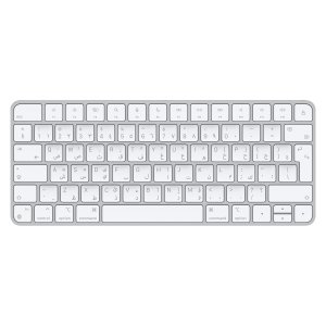 Apple Magic keyboard USB + Bluetooth Arabic Aluminium, White