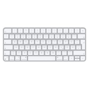 Apple Magic keyboard USB + Bluetooth German Aluminium, White