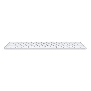 Apple Magic keyboard USB + Bluetooth German Aluminium, White