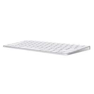 Apple Magic keyboard USB + Bluetooth German Aluminium, White
