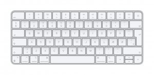 Apple Magic keyboard USB + Bluetooth Danish Aluminium, White