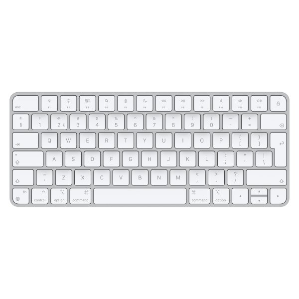 Apple Magic keyboard USB + Bluetooth Dutch Aluminium, White