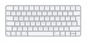 Apple Magic keyboard USB + Bluetooth Dutch Aluminium, White