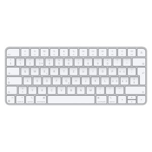 Apple Magic keyboard USB + Bluetooth Swiss Aluminium, White