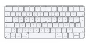 Apple Magic keyboard USB + Bluetooth Swiss Aluminium, White