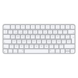 Apple Magic keyboard USB + Bluetooth Spanish Aluminium, White