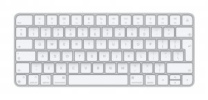 Apple Magic keyboard USB + Bluetooth English Aluminium, White