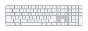 Apple Magic keyboard USB + Bluetooth US English Aluminium, White