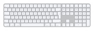 Apple Magic keyboard USB + Bluetooth Swedish Aluminium, White