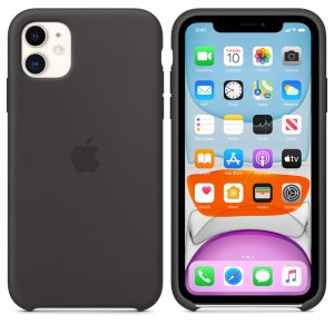 IPHONE 11 SILICONE CASE BLACK-ZML