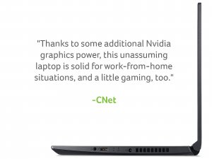 Acer Aspire 7 A715-75G 15.6 inch Gaming Laptop (Intel Core i5-9300H, 8GB RAM, 512GB SSD, NVIDIA GTX 1650Ti, Full HD Display, Windows 10, Black)