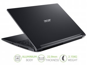 Acer Aspire 7 A715-75G 15.6 inch Gaming Laptop (Intel Core i5-9300H, 8GB RAM, 512GB SSD, NVIDIA GTX 1650Ti, Full HD Display, Windows 10, Black)