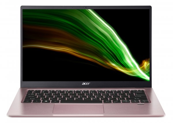 Acer Swift 1 SF114-34-P6AA Laptop 35.6 cm (14") Full HD Intel® Pentium® Silver N6000 4 GB LPDDR4x-SDRAM 128 GB SSD Wi-Fi 6 (802.11ax) Windows 11 Home in S mode Pink