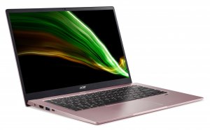 Acer Swift 1 SF114-34-P6AA Laptop 35.6 cm (14") Full HD Intel® Pentium® Silver N6000 4 GB LPDDR4x-SDRAM 128 GB SSD Wi-Fi 6 (802.11ax) Windows 11 Home in S mode Pink