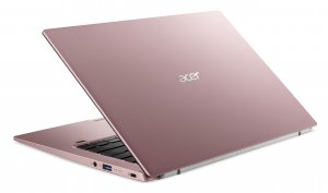 Acer Swift 1 SF114-34-P6AA Laptop 35.6 cm (14") Full HD Intel® Pentium® Silver N6000 4 GB LPDDR4x-SDRAM 128 GB SSD Wi-Fi 6 (802.11ax) Windows 11 Home in S mode Pink