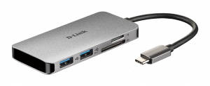 D-Link DUB-M610 notebook dock/port replicator Wired USB 3.2 Gen 1 (3.1 Gen 1) Type-C Aluminium, Black