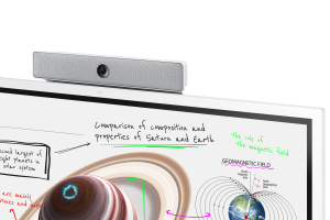 Samsung WM65B interactive whiteboard 165.1 cm (65") 3840 x 2160 pixels Touchscreen Grey, White