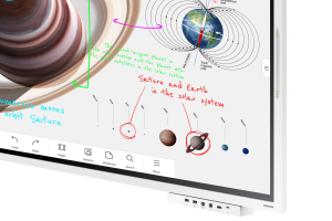 Samsung WM65B interactive whiteboard 165.1 cm (65") 3840 x 2160 pixels Touchscreen Grey, White
