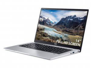 Acer Swift 1 SF114-34 14 inch Laptop - (Intel Pentium N6000, 4GB, 256GB SSD, Full HD Display, Windows 11, Silver)