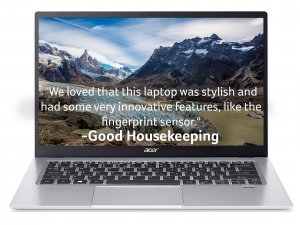 Acer Swift 1 SF114-34 14 inch Laptop - (Intel Pentium N6000, 4GB, 256GB SSD, Full HD Display, Windows 11, Silver)