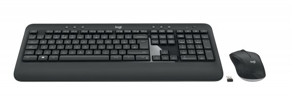 Logitech Advanced MK540 keyboard Mouse included USB QWERTY UK English Black, White