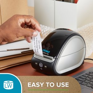 DYMO Authentic LabelWriter Large Shipping Labels/Name Badges | 54mm x 101mm | 12 Rolls of 220 (2,640 Easy-Peel Labels) | Self-Adhesive | for LabelWriter Label Makers