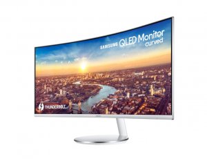 Samsung C34J791WTR 86.4 cm (34") 3440 x 1440 pixels UltraWide Quad HD QLED Grey