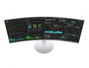 Samsung C34J791WTR 86.4 cm (34") 3440 x 1440 pixels UltraWide Quad HD QLED Grey