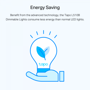 TP-Link Tapo Smart Wi-Fi Light Bulb, Dimmable