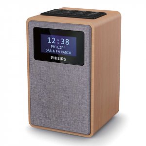 Philips TAR5005/10 radio Clock Digital Grey, Wood