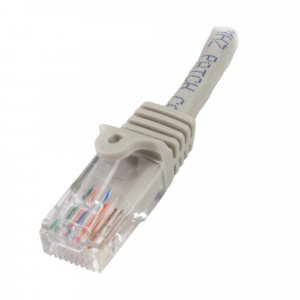 StarTech.com Cat5e Patch Cable with Snagless RJ45 Connectors - 1m, Gray