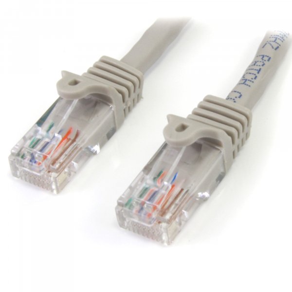 StarTech.com Cat5e Patch Cable with Snagless RJ45 Connectors - 2m, Gray