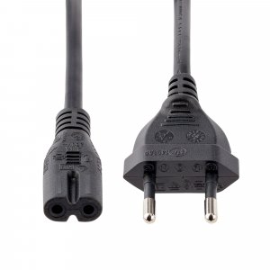 StarTech.com 3m (10ft) Laptop Power Cord, EU Plug to C7, 2.5A 250V, 18AWG, Laptop Replacement Cord, Printer Power Cable, Laptop Charger Cord, Laptop Power Brick Cord, Black